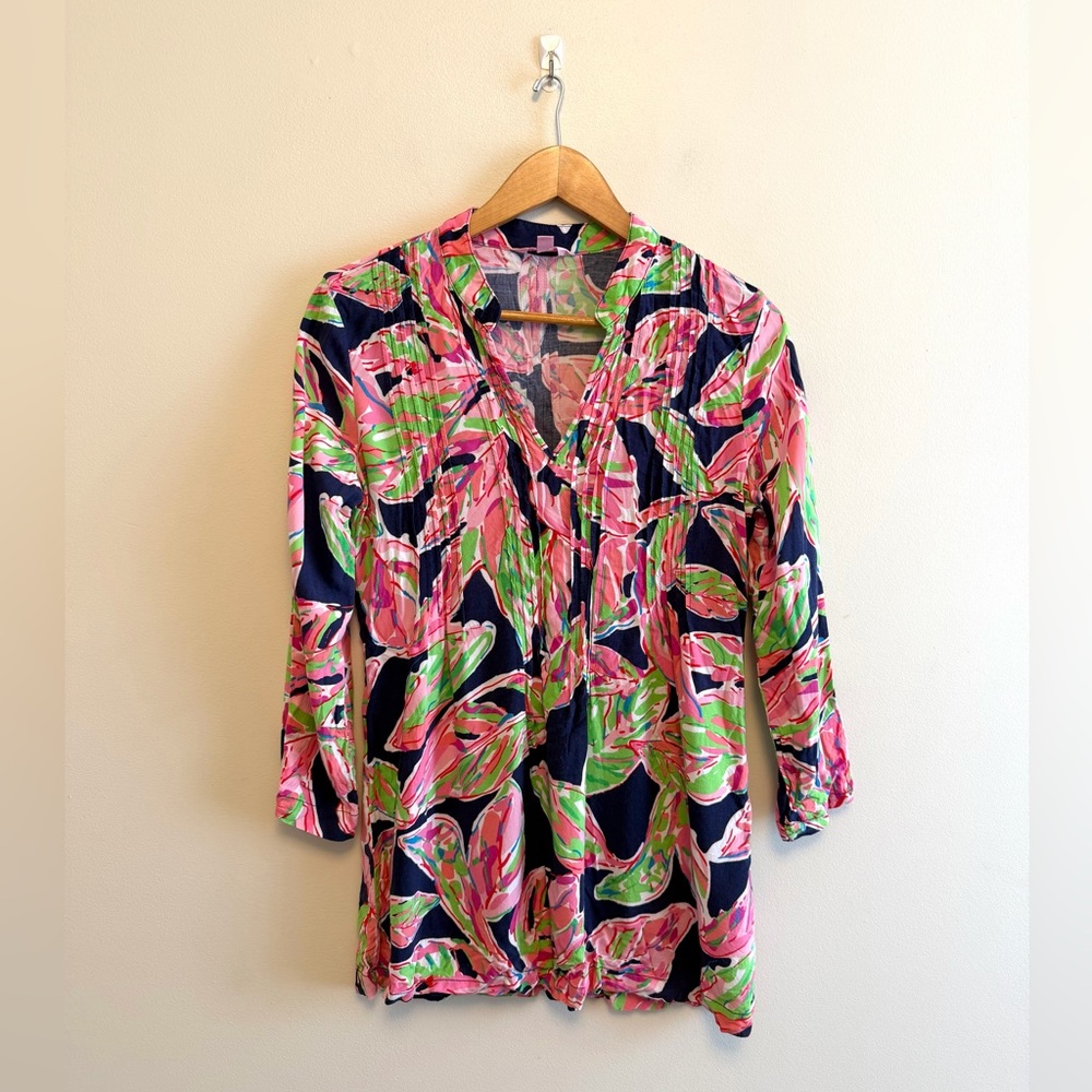 Lilly Pulitzer Sarasota Tunic "In the Vias" Print (Size S)